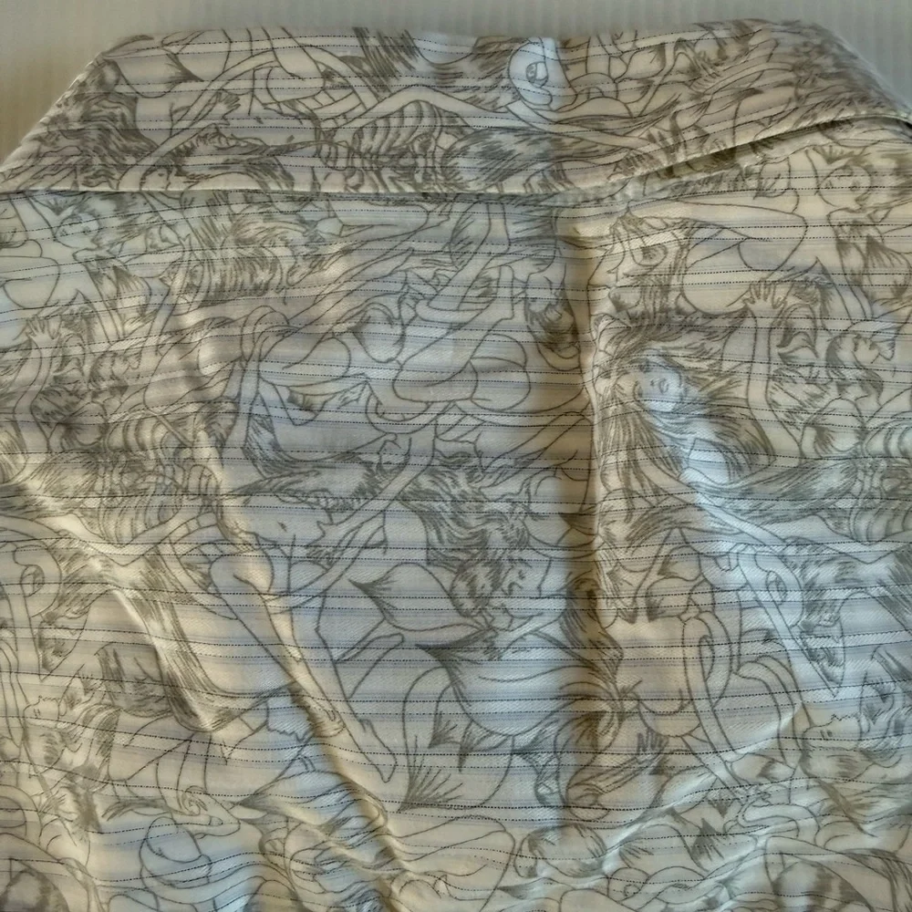 Marc Ecko Cut Sew Button Up Long Sleeve Mens XXL Women’s Graphic Print - Picture 11 of 14